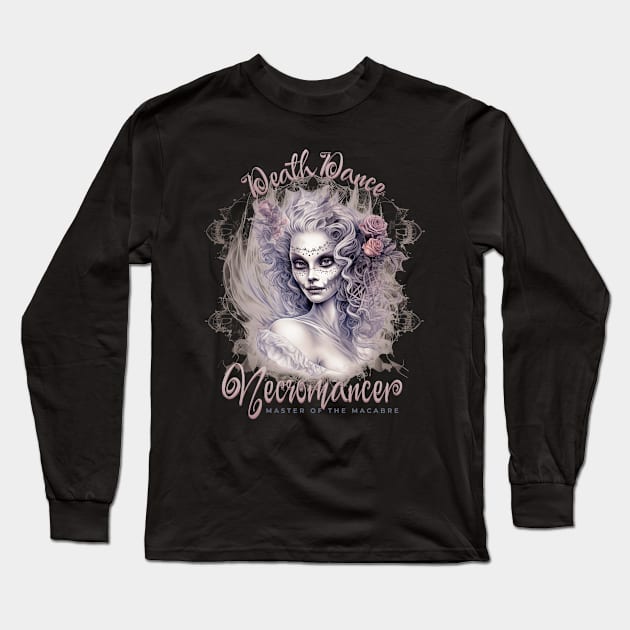 Necromancer Master of the Macabre Long Sleeve T-Shirt by Dark Planet Tees